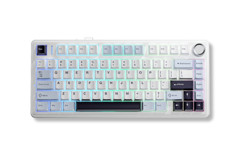 AULA F75 3 Mode Glacier Blue Ice Vein switch